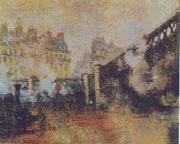 Claude Monet The Pont de l Europe, St Lazare Station Spain oil painting reproduction